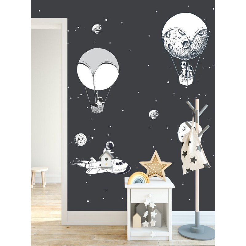 Papier peint amovible astronaute, L 75 po x l 112 po