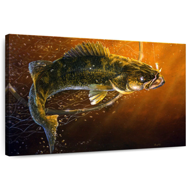 Brampt Out Of The Net Walleye, 30" H x 45" W