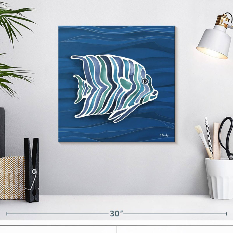 Brampt Tahiti Blues I, 16" H x 16" W