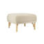 Repose-pieds carré standard en velours de 25,2 po de largeur-1970844765