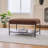 Footstool with Wooden Open Storage Shelf-1231428196