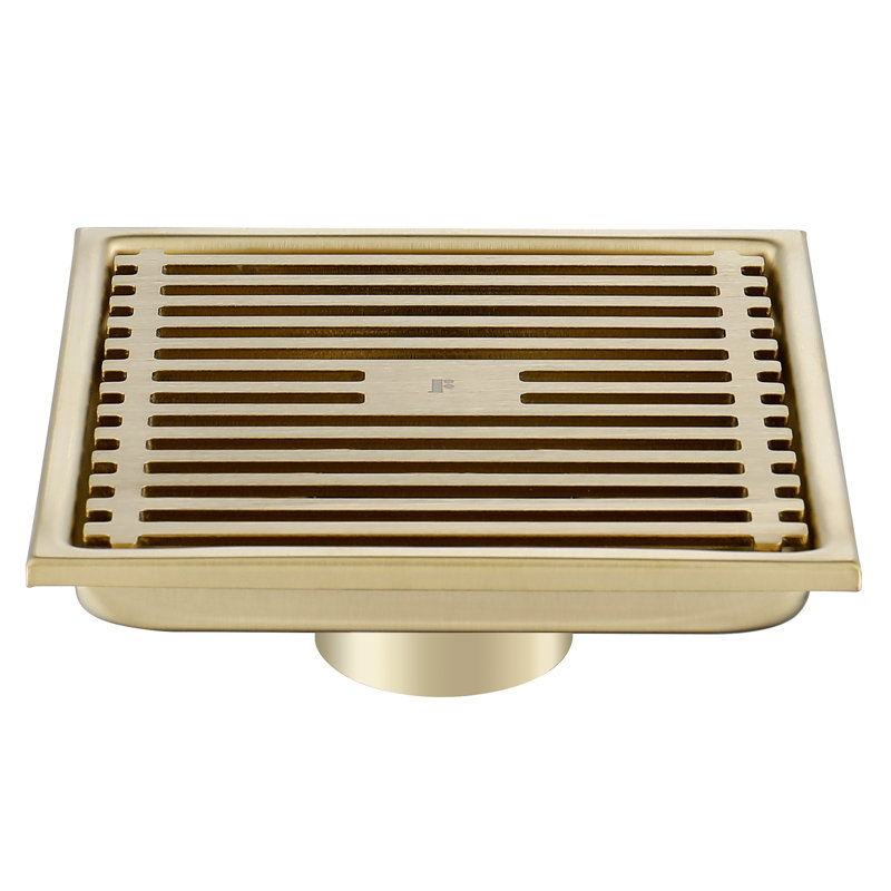 Drain de plancher de douche FINE FIXTURES, Laiton satiné