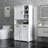 Laundry Cabinet With Doors And Shelf, Tilt-Out Laundry Hamper, Multiple Storage Space, Freestanding Style, Open Shelve, Adjustable Shelf