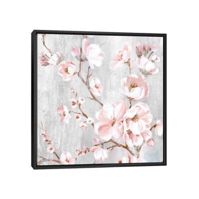 «Spring Cherry Blossoms III» par Eva Watts, reproduction d'art sur toile tendue