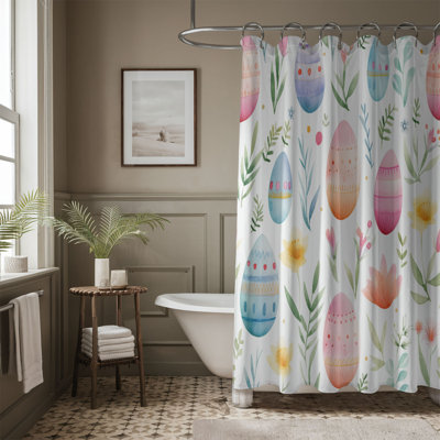 Rideau de douche 1 pièce Pâques
