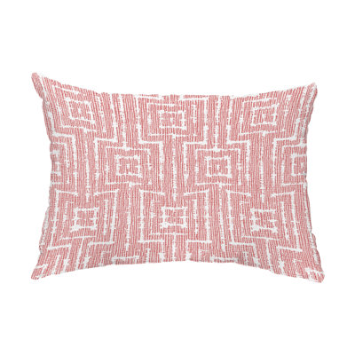 Geometric Outdoor Reversible Throw Pillow