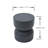 Elementi Home Chronos 18" Round Concrete Side Table for Indoor and Outdoor Use-88957813