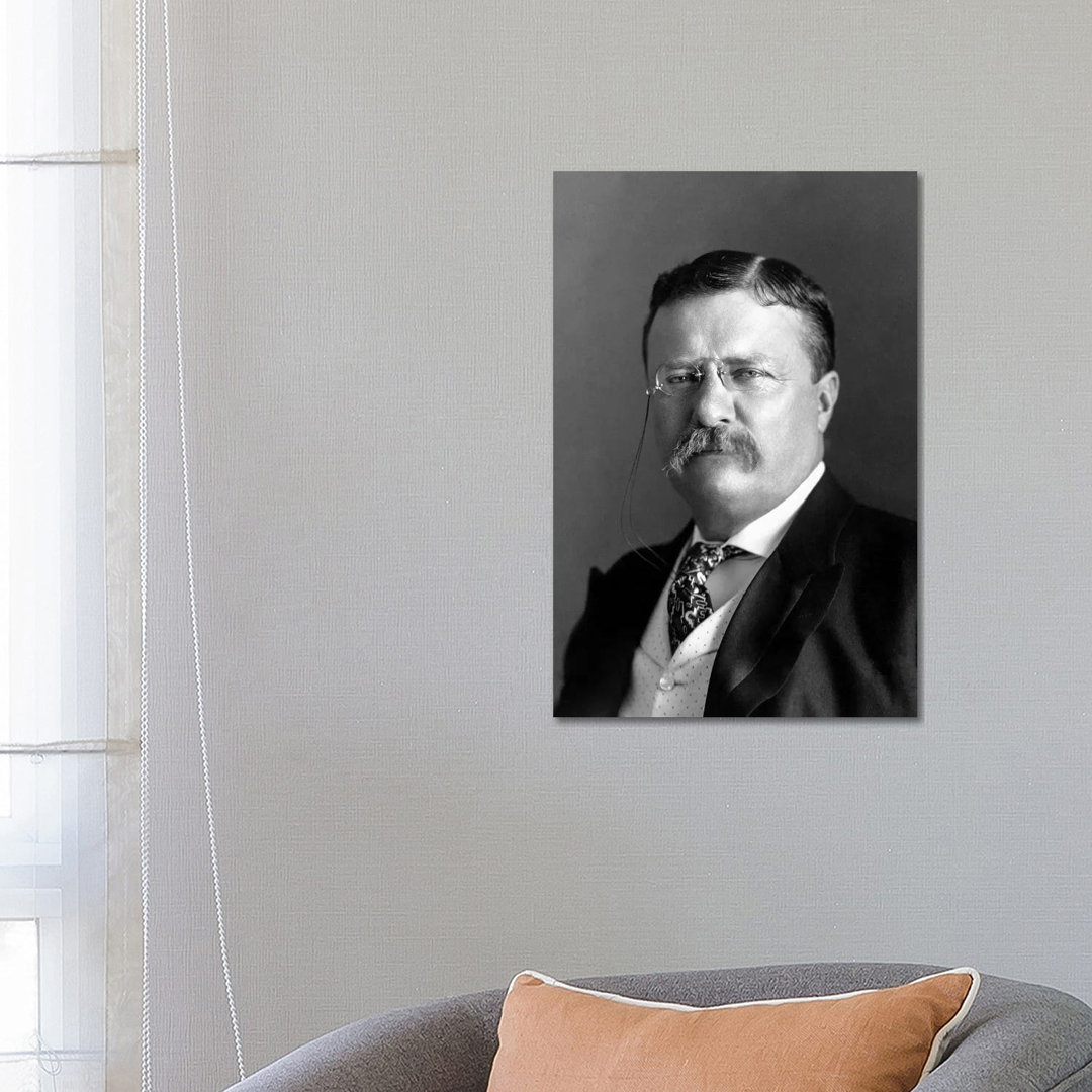 Portrait Of President Theodore Roosevelt In 1904 by Stocktrek Images - Wrapped Canvas Gallery-Wrapped Canvas Giclée
