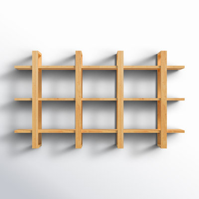 28" Solid Wood Tiered Shelf