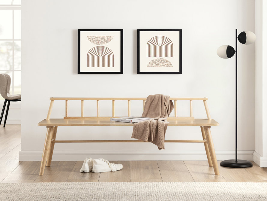 Wood Entryway Benches