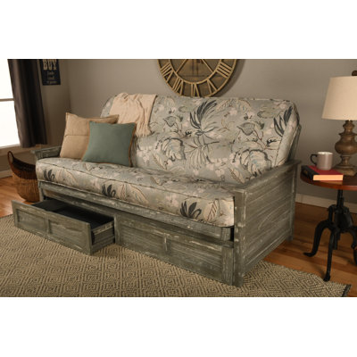 Anders Full / Double 79'' Upholstered Futon And Mattress