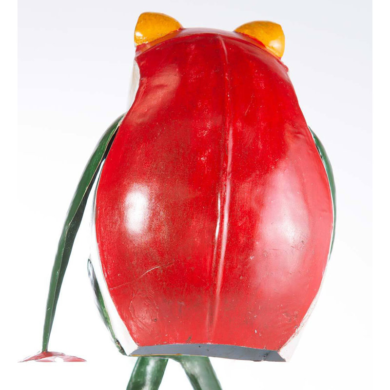Frog with Coffee Cup Garden Statue