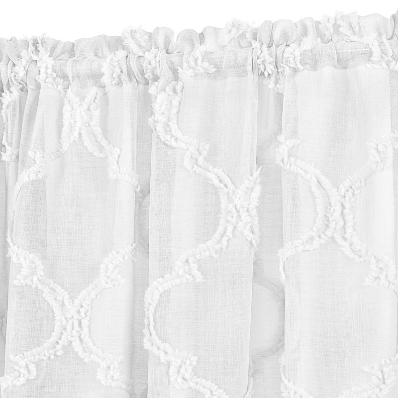 Brookhaven Curtain Single Panel, White, 150cm Width x 229cm Drop