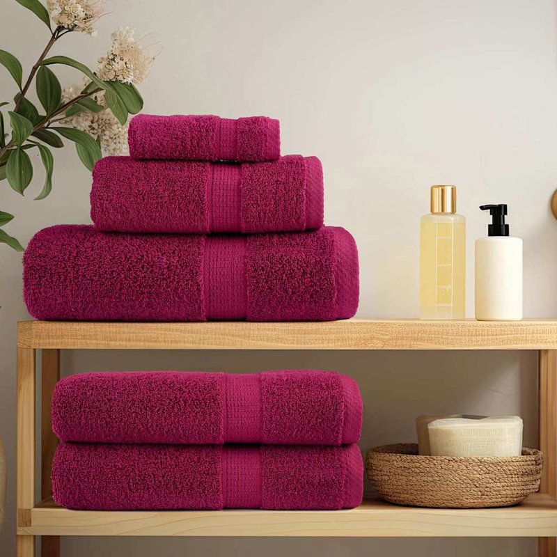  Washcloths 2 Pcs Cotton, Bordeaux