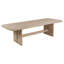 Ensemble de table de salle à manger rectangulaire 10 pièces Lno, 8 chaises, buffet, beige