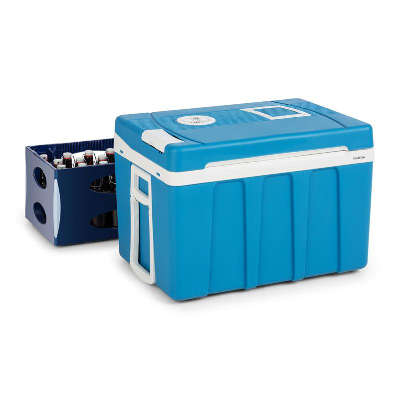 Klarstein 50L Handheld Cooler with wheels, Blue