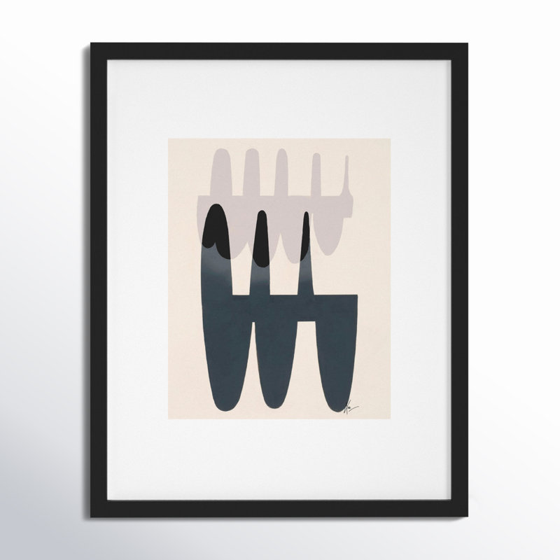 Flora 3 Print by Lee Lessem, 20" H x 16" W x 1.25" D, Black Framed