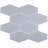 Long Hex 10.60in.x11 in. Glass Mosaic Tile-102317170