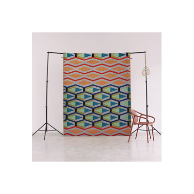 Multi Color Mixed Geometric Shape Pattern Creative Modern Decorative Machine Washable Area Rug