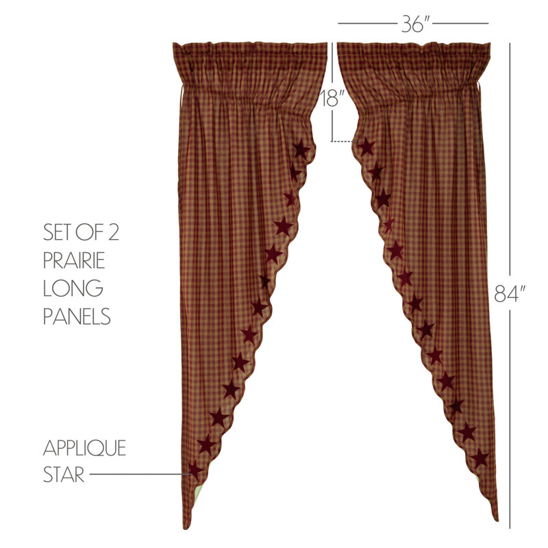 Paire de rideaux avec passe-tringle Ludowici