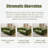 Green Velvet Standard Sofa cushion couch-108839973