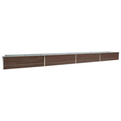 Adianez vidaXL Garden Raised Bed Galvanized Steel, Rectangular Garden Planter for Flowers and Planters, Raised Bed, Weather-resistant