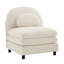 Canapé courbé sans accoudoirs avec oreiller Vitoria - blanc beige-1099199495