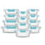 JoyJolt Fluted Glass Food Storage Containers with Leakproof Lids, Set of 12-93241399