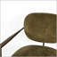 Chaise d'appoint moderne à structure en métal avec tissu texturé et design Mid-Century-439823240