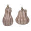 Glass 11 in. Pink Harvest Pumpkins with Crackle Detail Set of 2