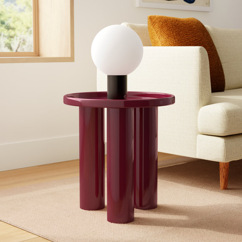 Isthia End Table, Plum