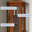 Vitrine de coin lumineuse 21,5 po-89015750