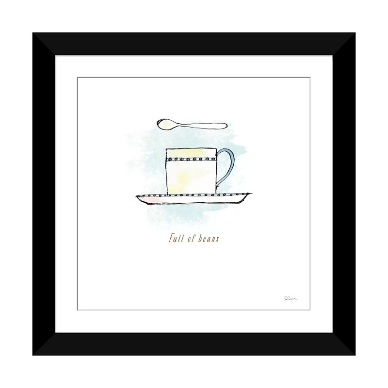 Good brasserie iii, impression sur toile tendue, Papier d'art encadré noir, Blanc, H 24 po x l 24 po x P 1 po