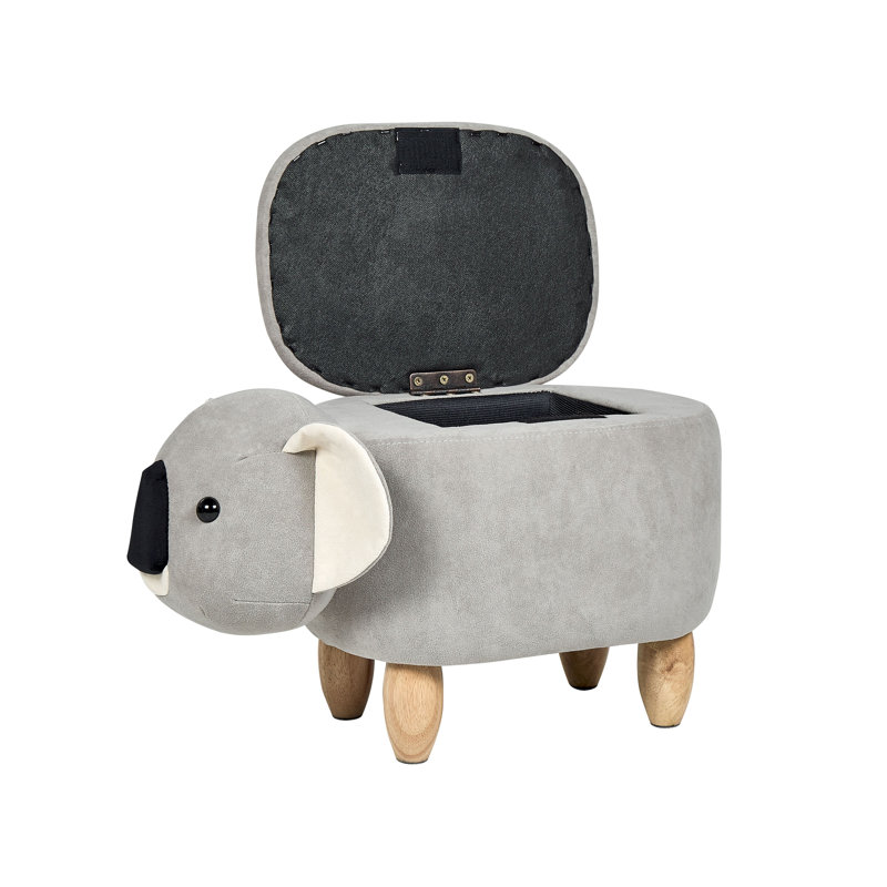 Adem 61cm Wide Velvet Novelty Solid Colour Ottoman with Storage