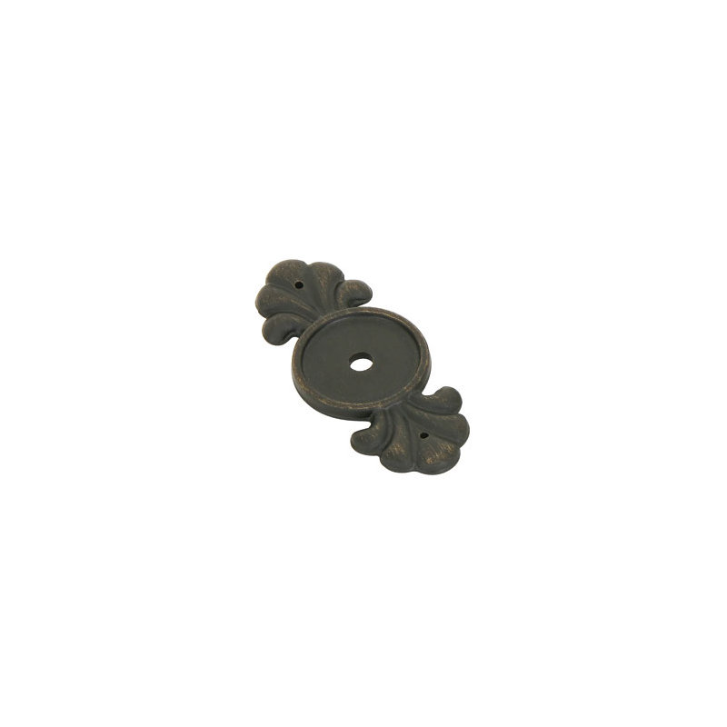 Plaque arrière pour bouton Emtek Tuscany Bronze, Bronze moyen