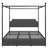 Artevious Upholstered Metal Canopy Storage Bed-234378577-234378580