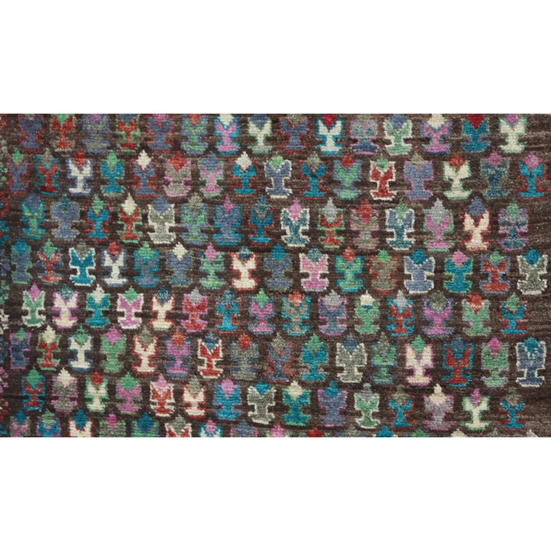 Geometric Hand Knotted 110cm X 173cm Area Rug