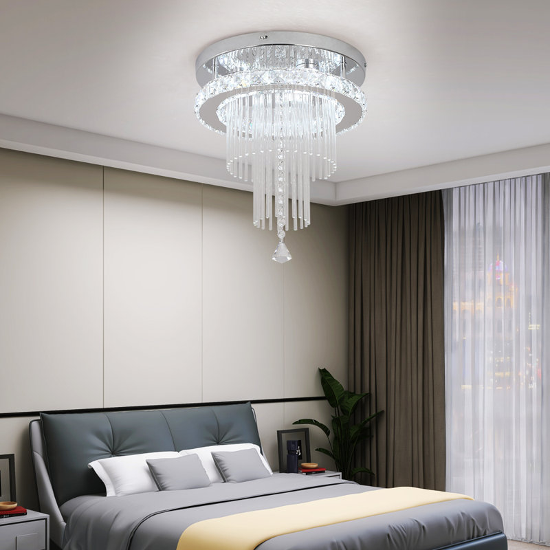 Repton 1 - Light Crystal LED Chandelier, Cool White Light (6000K)