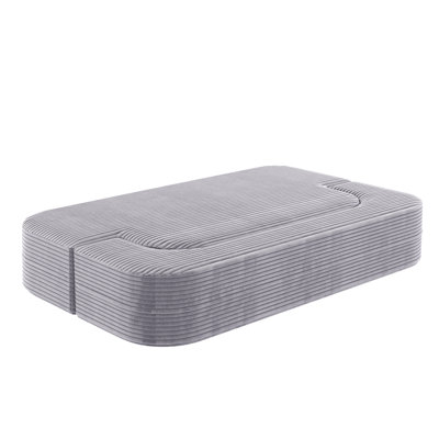 78.7" Convertible Floor Bed With , Corduroy Upholstery, And - Slip Design, Ideal For Residential Use Pads, 2 Pillows, Upholstery