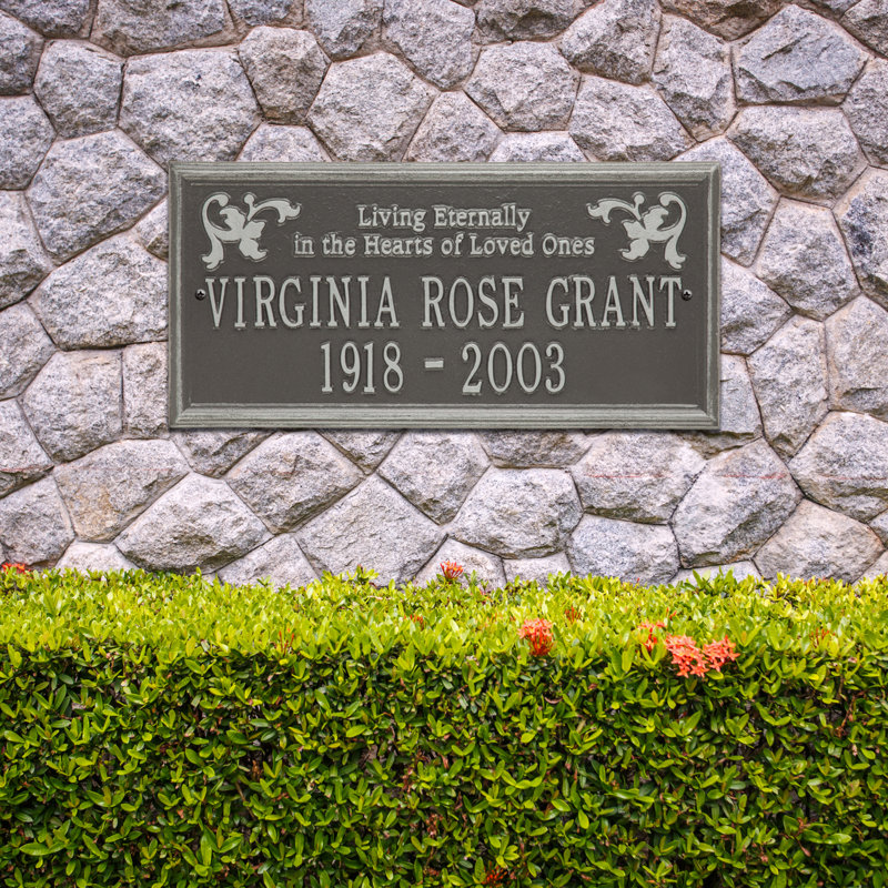 Wilmington 'Living Eternally' Memorial Plaque, Yes, Pewter/Silver