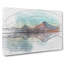 Reflection Upon a Lake in Chile in Abstract - Wrapped Canvas Drawing - Wrapped Canvas-55337203