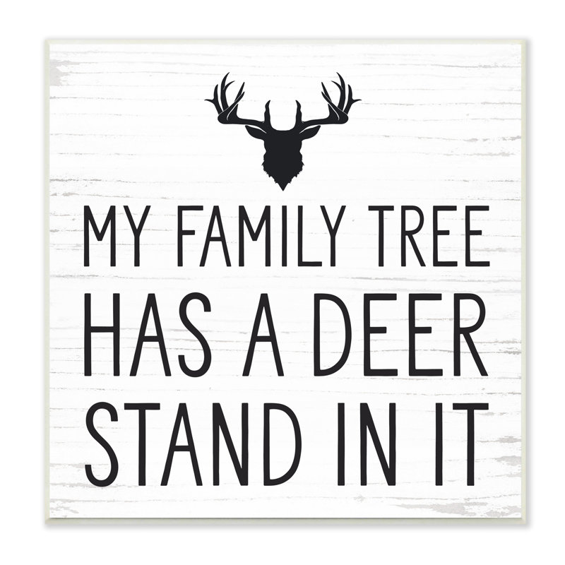 «Witty Deer», citation de bois rustique Lodge, Plaque murale, H 12 po x l 12 po x P 0,5 po