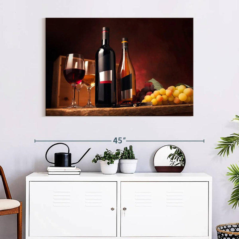 Yarlin Wine On The Table, 26" H x 39" W