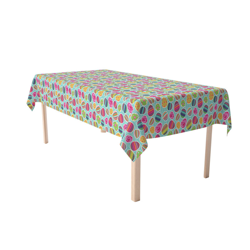 Erdman Geometric Easter Tablecloth, 104" L x 60" W