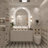 Molly Arched LED Front Light and Backlit Anti-Fog Wall Bathroom/ Vanity Mirror-1560225764