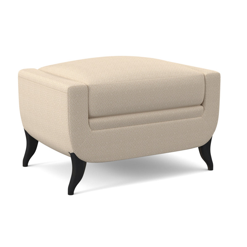 Armstrong Ottoman, Espresso, Filigree Ivory