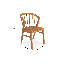Hopley 47cm H Solid Wood Slat Back Side Chair-1905500492