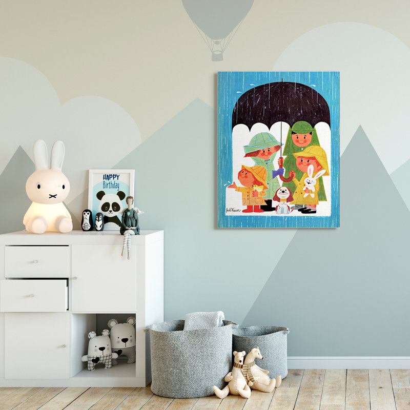 Dessin de Raycliff Rainy Day, H 48 po x l 36 po, Toile tendue
