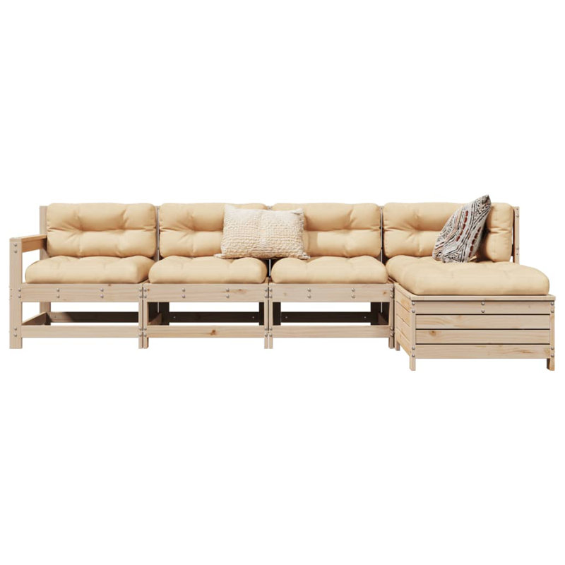 66cm Wide L-Shaped Patio Sofa