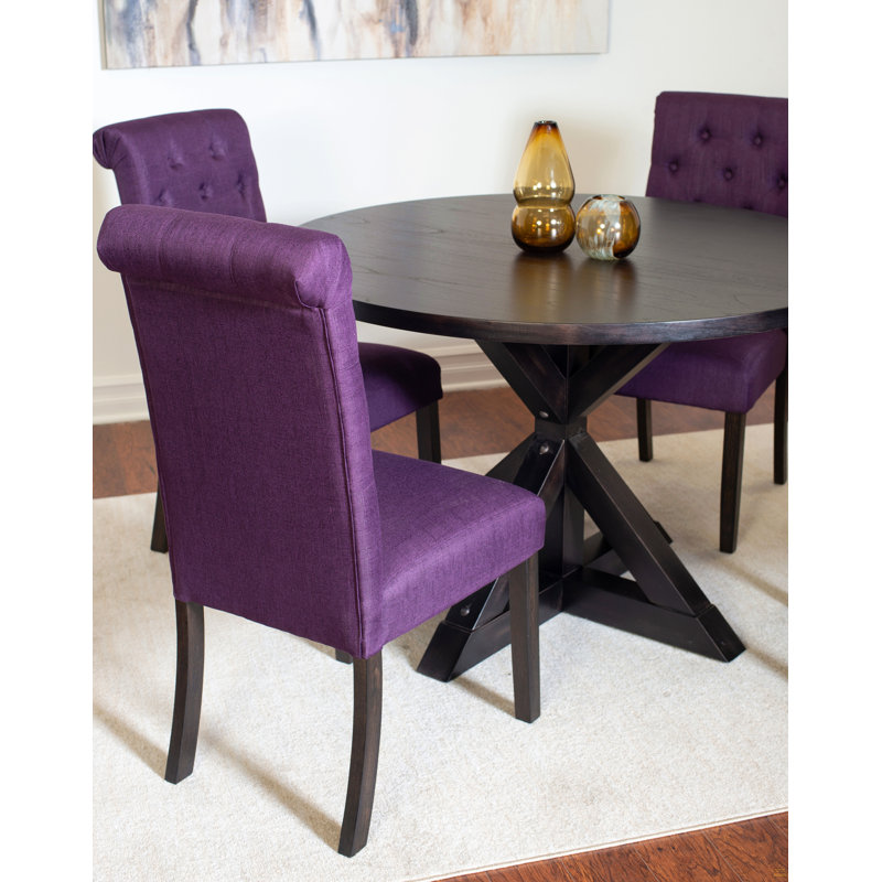 Ensemble de salle à manger 5 pièces, table à manger croisée avec 4 chaises élégantes, Gris
